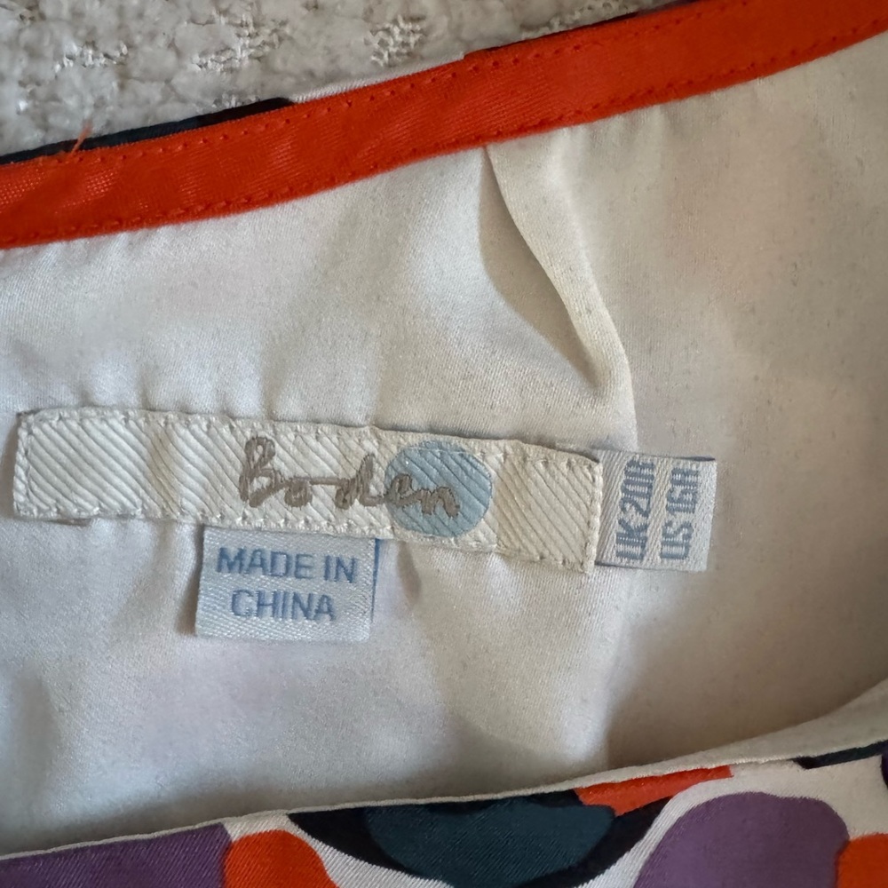 Boden Purple Multicolor Patterned Midi Dress - image 5